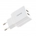 МЗП USAMS CC090 T24 2.1A Dual USB Travel Charger EU Білий