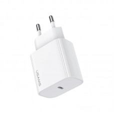 МЗП USAMS US-CC226 T65 PD20W TYPE-C Fast Charger (EU) Білий МЗП USAMS US-CC226 T65 PD20W TYPE-C Fast Charger (EU) Білий