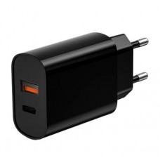 МЗП WIWU Wi-U002 PD QC charger set with EU plug USB to Type C Чорний МЗП WIWU Wi-U002 PD QC charger set with EU plug USB to Type C Чорний