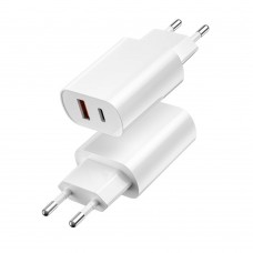 МЗП WIWU Wi-U002 Type C PD+QC Charger EU Plug Білий МЗП WIWU Wi-U002 Type C PD+QC Charger EU Plug Білий