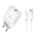 МЗП XO L63 15W FAST EU QC3.0 charger with apple cable Білий