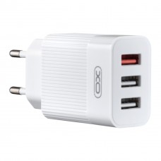 МЗП XO L72 EU QC3.0 + 2.1A 3USB charger Білий МЗП XO L72 EU QC3.0 + 2.1A 3USB charger Білий