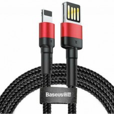 Кабель Baseus Cafule Cable （ special edition ） USB to Lightning 2.4A 1m Червоний + Чорний