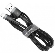 Кабель Baseus cafule Cable USB For lightning 1.5A 2M Сірий + Чорний
