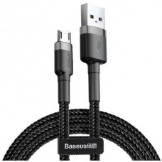 Кабель Baseus cafule Cable USB For Micro 2.4A 0.5M Сірий + Чорний