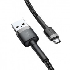 Кабель Baseus cafule Cable USB For Micro 2.4A 1M Сірий + Чорний