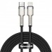 Кабель Baseus Cafule Series Metal Data Cable Type-C to Lightning PD 20W 2m Чорний