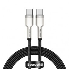Кабель Baseus Cafule Series Metal Data Cable Type-C to Type-C 100W 1m Чорний