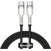 Кабель Baseus Cafule Series Metal Data Cable Type-C to Type-C 100W 2m Чорний
