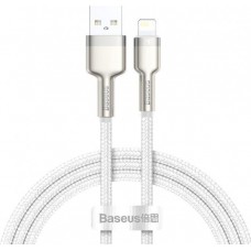 Кабель Baseus Cafule Series Metal Data Cable USB to Lightning 2.4A 1m Білий