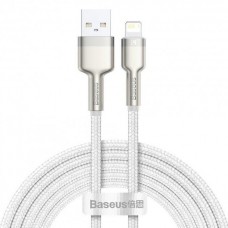 Кабель Baseus Cafule Series Metal Data Cable USB to Lightning 2.4A 2m Білий