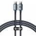 Кабель Baseus Crystal Shine Series Fast Charging Data Cable Type-C to Type-C 100W 1.2m Чорний