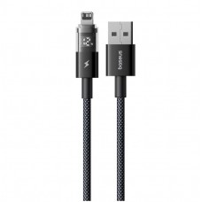 Кабель Baseus Display 2 Fast Charging Data Cable USB-A to iP 2.4A 1m Чорний