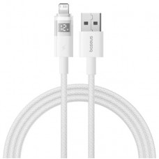 Кабель Baseus Display 2 Fast Charging Data Cable USB-A to iP 2.4A 1m Білий