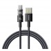 Кабель Baseus Display 2 Fast Charging Data Cable USB-A to USB-C 100W 1m Чорний