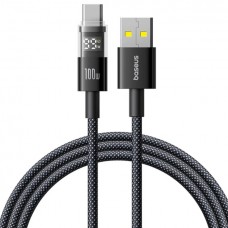 Кабель Baseus Display 2 Fast Charging Data Cable USB-A to USB-C 100W 2m Чорний