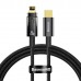 Кабель Baseus Explorer Series Auto Power-Off Fast Charging Data Cable Type-C to Lightning 20W 1m Чорний