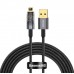 Кабель Baseus Explorer Series Auto Power-Off Fast Charging Data Cable USB to Lightning 2.4A 2m Чорний