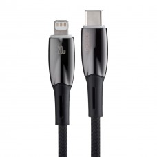 Кабель Baseus Glimmer Series Fast Charging Data Cable Type-C to Lightning 20W 1m Чорний