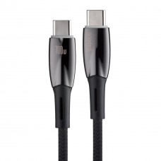 Кабель Baseus Glimmer Series Fast Charging Data Cable Type-C to Type-C 100W 1m Чорний