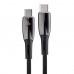 Кабель Baseus Glimmer Series Fast Charging Data Cable Type-C to Type-C 100W 1m Чорний