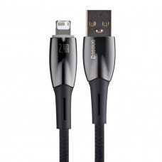 Кабель Baseus Glimmer Series Fast Charging Data Cable USB to Lightning 2.4A 1m Чорний