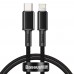Кабель Baseus High Density Braided Fast Charging Data Cable Type-C to iP PD 20W 1m Чорний