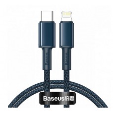 Кабель Baseus High Density Braided Fast Charging Data Cable Type-C to iP PD 20W 1m Синій