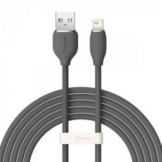 Кабель Baseus Jelly Liquid Silica Gel Fast Charging Data Cable USB to Lightning 2.4A 2m Чорний