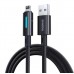 Кабель Baseus Lit Button-Control Fast Charging Data Cable USB-A to iP 2.4A 1m Чорний