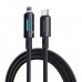 Кабель Baseus Lit Button Control Fast Charging Data Cable USB-C to iP 20W 1m Чорний