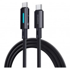 Кабель Baseus Lit Button-Control Fast Charging Data Cable USB-C to USB-C 100W 2m Чорний