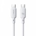 Кабель Baseus Silky Series Fast Charging Cable Type-C to Type-C 100W 1m Білий