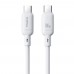 Кабель Baseus Silky Series Fast Charging Cable Type-C to Type-C 100W 2m Білий