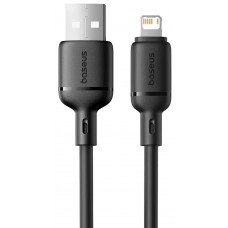 Кабель Baseus Silky Series Fast Charging Cable USB to iP 2.4A 2m Чорний