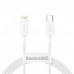 Кабель Baseus Superior Series Fast Charging Data Cable Type-C to iP PD 20W 0.25m Білий