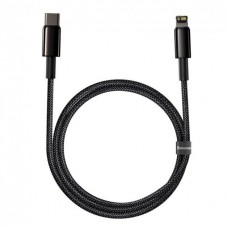 Кабель Baseus Tungsten Gold Fast Charging Data Cable Type-C to iP PD 20W 1m Чорний