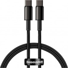 Кабель Baseus Tungsten Gold Fast Charging Data Cable Type - C to Type - C 100W 1m Чорний