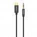 Кабель Baseus Yiven Type-C male To 3.5 male Audio Cable M01 Чорний