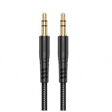 Кабель AUX Hoco UPA24 Smooth AUX audio cable Чорний