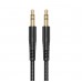Кабель AUX Hoco UPA24 Smooth AUX audio cable Чорний