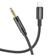 Кабель Hoco AUX UPA19 digital audio conversion cable Lightning Чорний