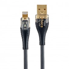 Кабель Hoco U121 Gold standard Transparent Discovery Edition charging data cable iP Чорний