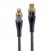 Кабель Hoco U121 Gold standard Transparent Discovery Edition PD charging data cable iP Чорний