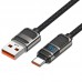 Кабель Hoco U137 5A Line Charging Data Cable with Display Type-C Чорний