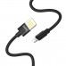 Кабель Hoco U55 Outstanding charging data cable for Lightning Чорний