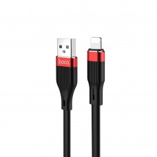 Кабель Hoco U72 Forest Silicone charging cable for Lightning Чорний