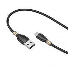 Кабель Hoco U92 Gold collar charging data cable for Micro Чорний