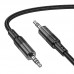 Кабель Hoco UPA27 Spirit transparent AUX audio cable Чорний