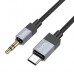 Кабель Hoco UPA32B Clever digital audio conversion cable Type-C Чорний